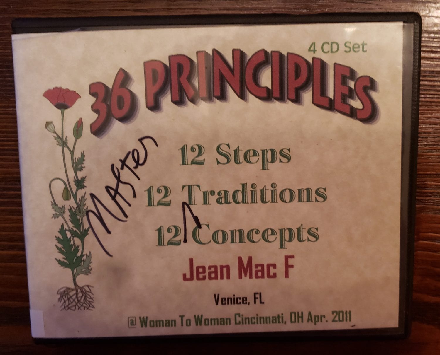 River Valley – Woman to Woman Group – 36 Principles Workshop – Jean McF – Cincinnati OH – 04-2011