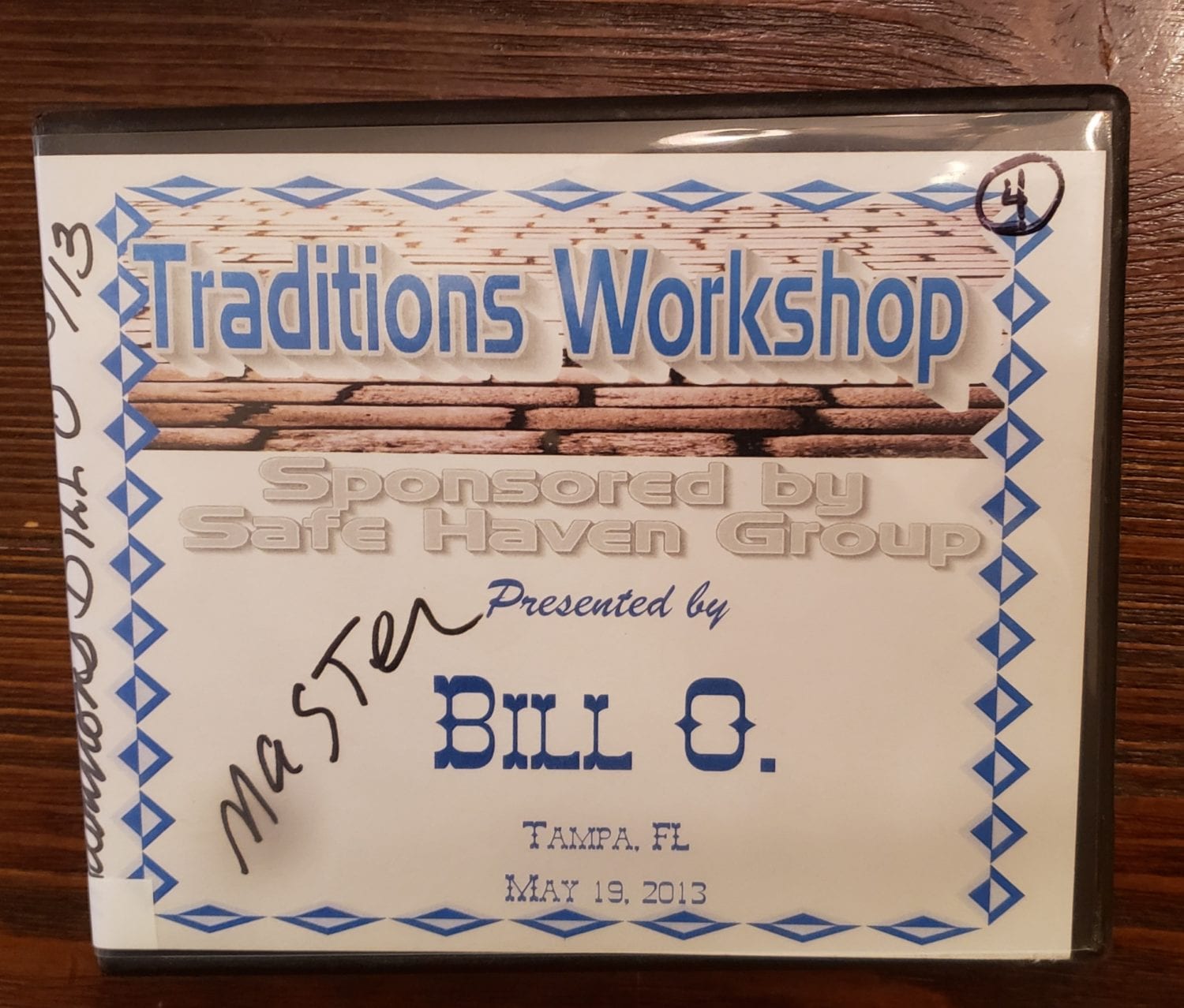 Traditions Workshop – Safe Haven Group – Presented by Bill O – Tampa FL – 05-19-2013