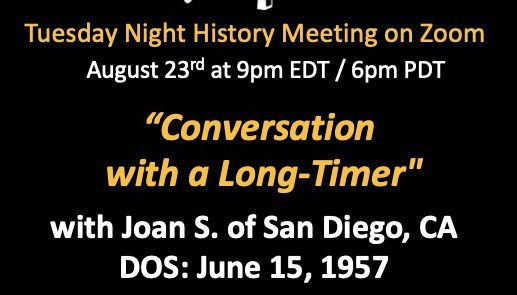 “Conversation with a Long-Timer with Joan S.” – 8/23/2022